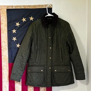 Barbour Olive Beadnell Quilted Jacket